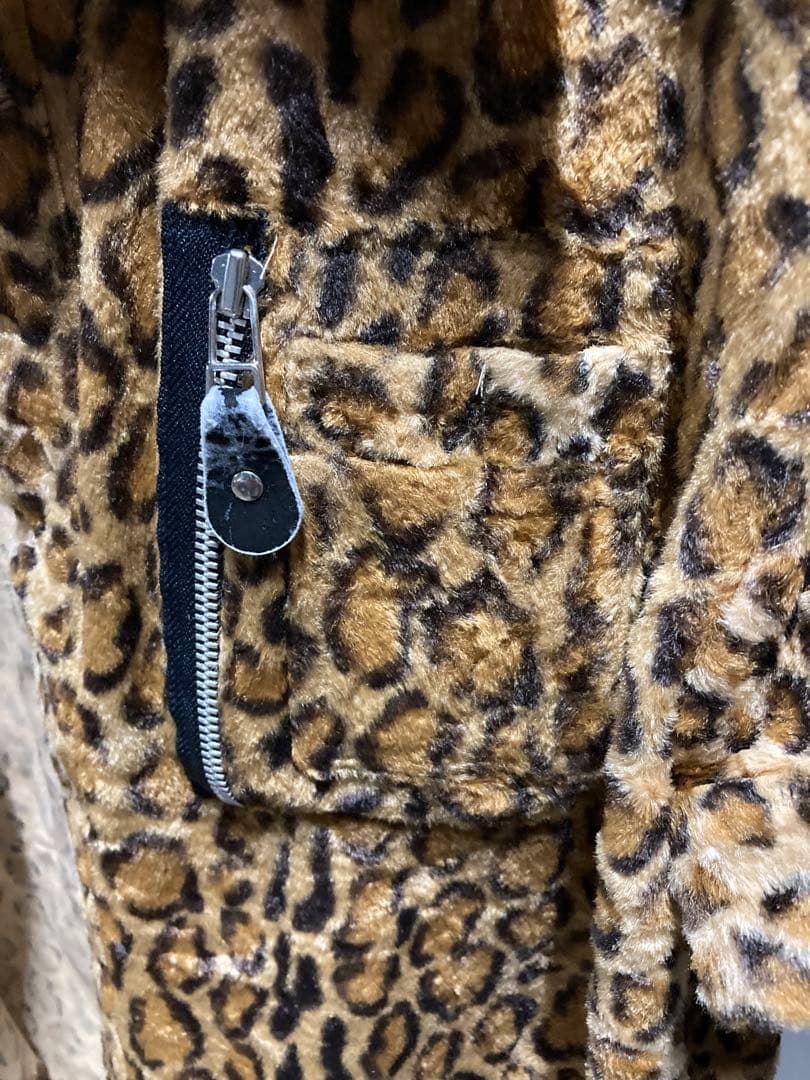 20471120 ヒョウ柄 半袖シャツ レオパード ロック パンク 衣装 M