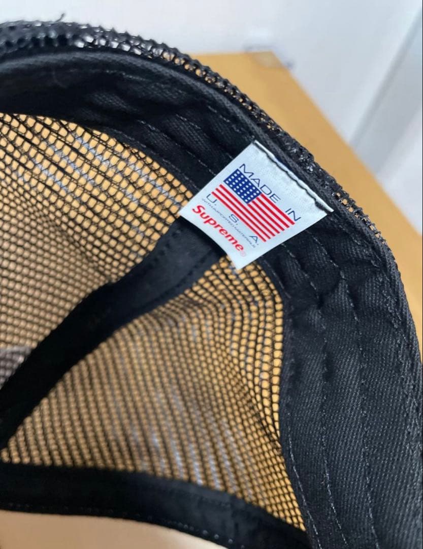 supreme antiheroメッシュキャップ ブラック