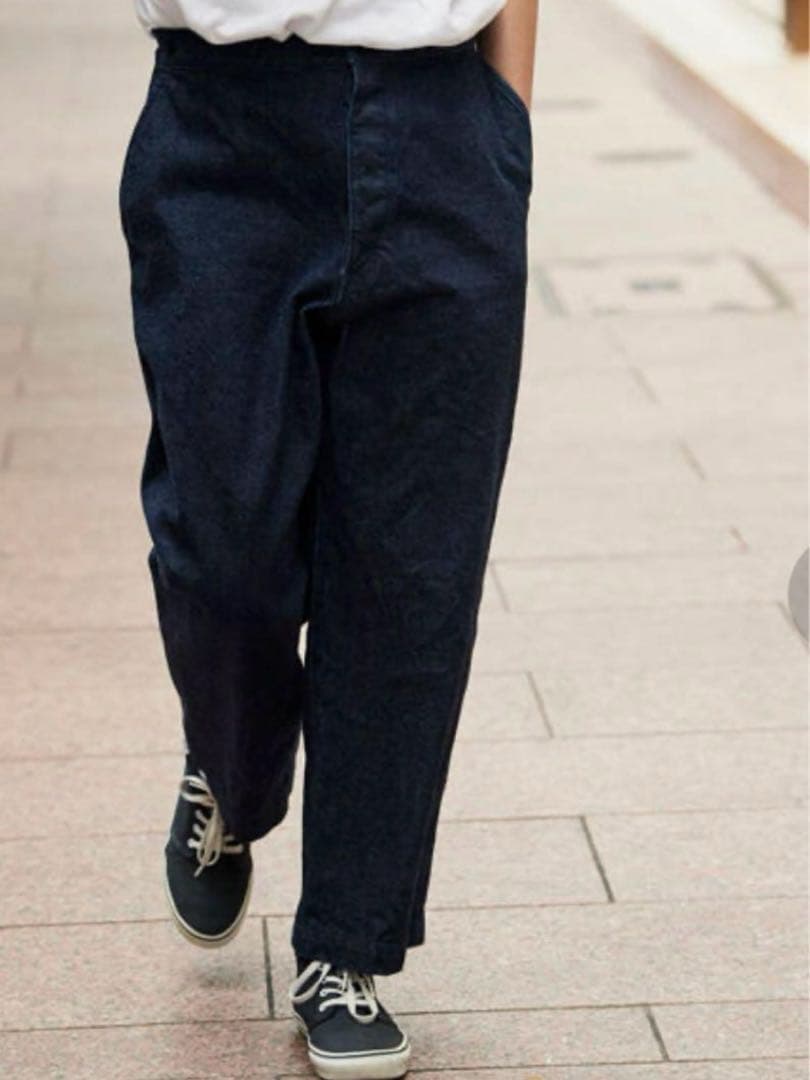 COMOLI コモリ U03-03012 デニムオーバーパンツ 1 インディゴ