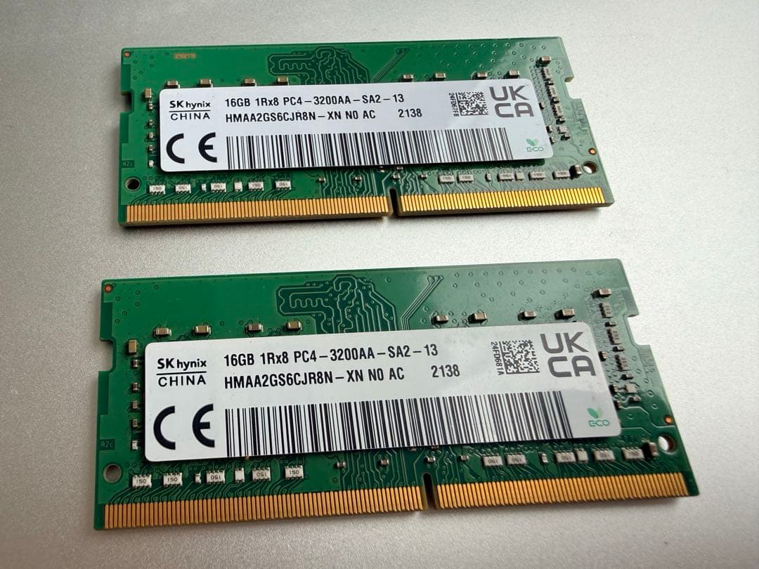 DDR4-3200 32G（16x2）