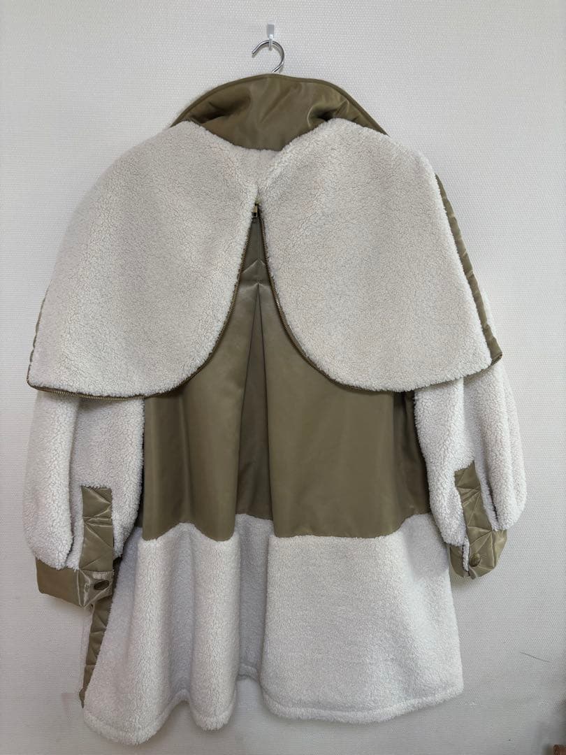 ETRE TOKYOミリタリーボアコート M ベージュ