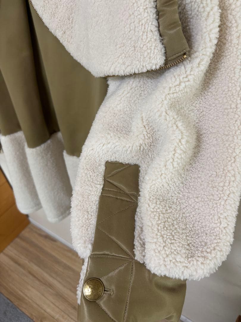 ETRE TOKYOミリタリーボアコート M ベージュ