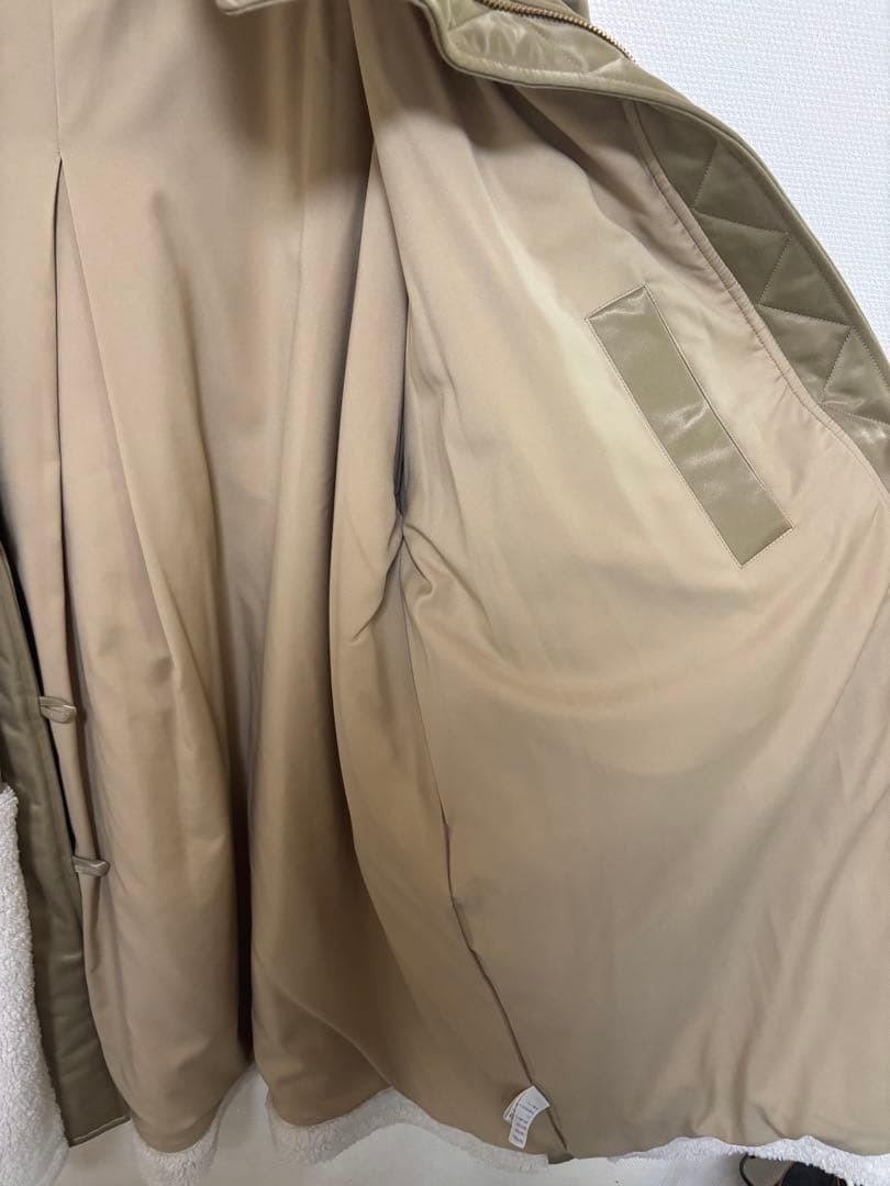 ETRE TOKYOミリタリーボアコート M ベージュ