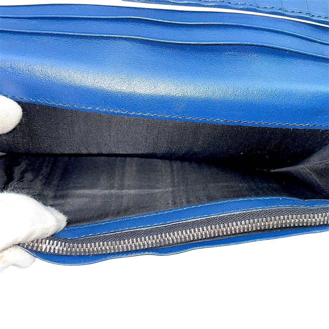 【極上美品】フェラガモ ダブルガンチーニ 金具 レザー 本革 ブラック 長財布