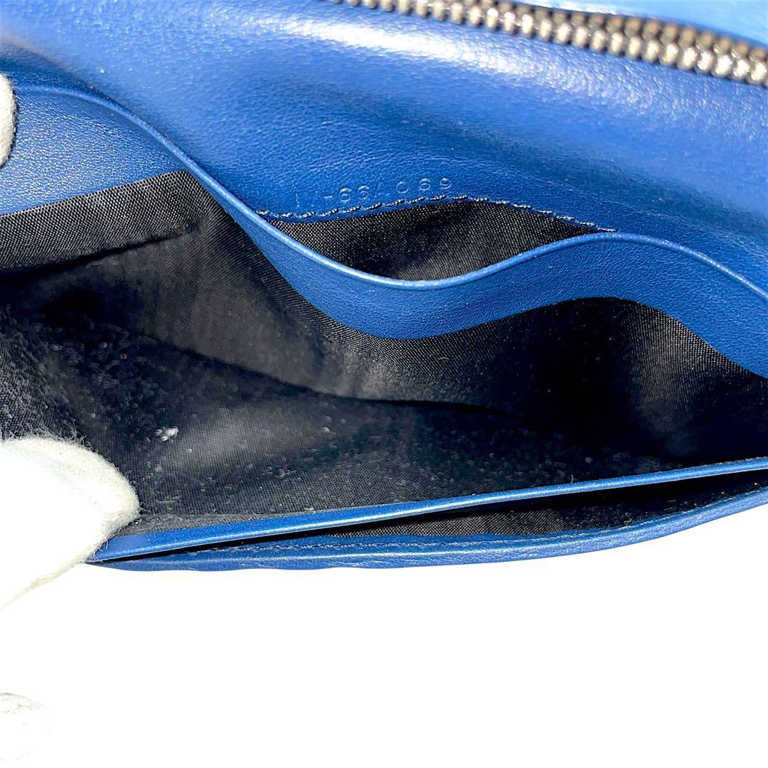 【極上美品】フェラガモ ダブルガンチーニ 金具 レザー 本革 ブラック 長財布