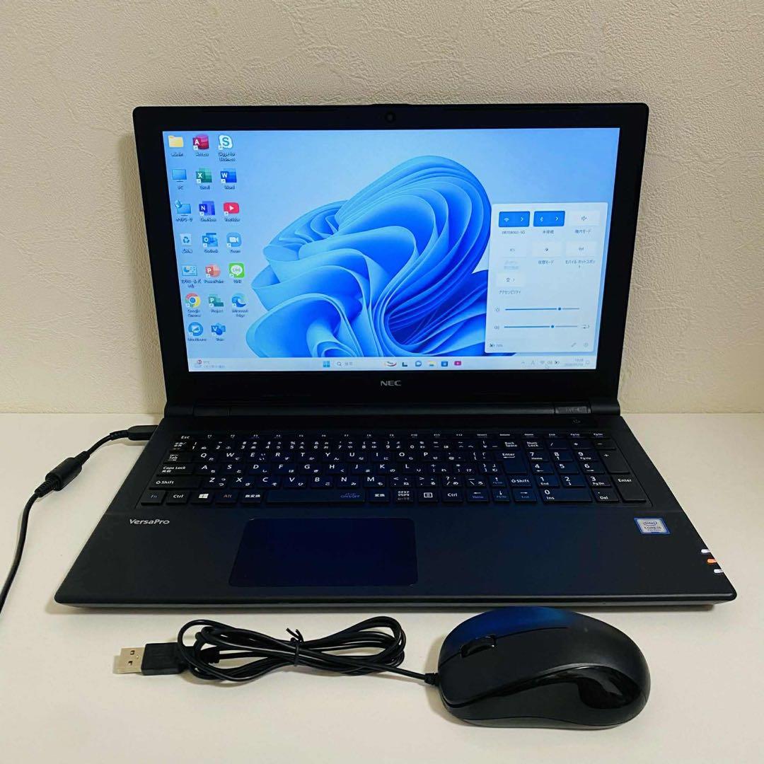 Y35 NECノートパソコンi5第7世代SSDメモリ8G高速 Windows11