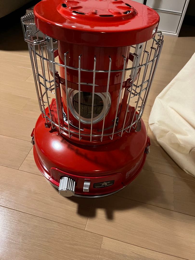 アラジン ポータブルガスストーブ 赤 美品