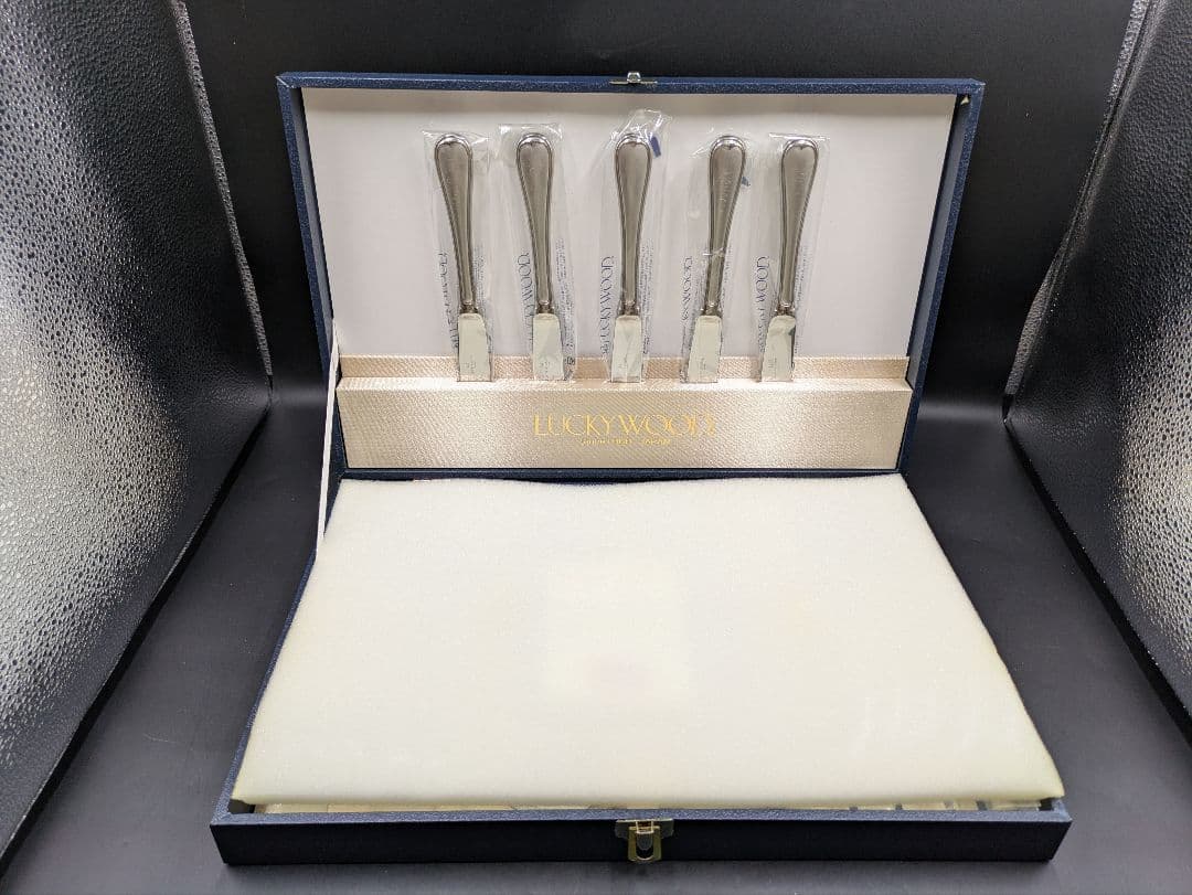 A【未使用品】LUCKY WOOD カトラリーセット 25本セット ステンレス