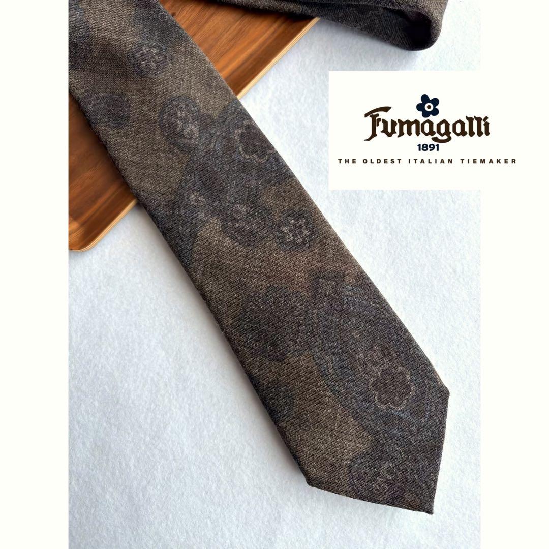 〔試着のみ〕フマガッリ ビームスエフ ネクタイ ペイズリー