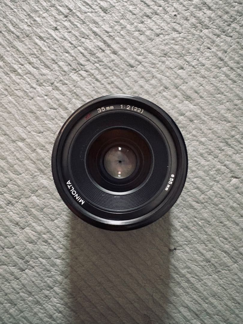 ミノルタ MINOLTA 35mm f2.0 単焦点レンズ フード付き