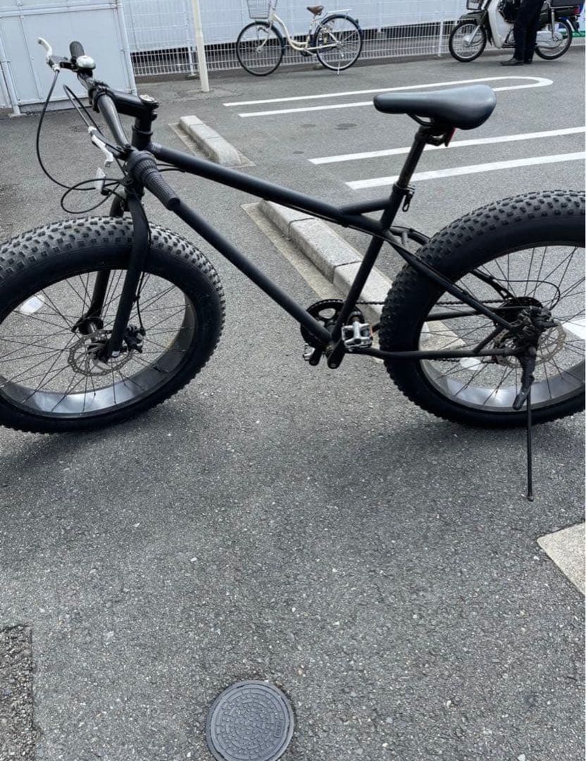 ファットバイク ブラック スチールフレーム