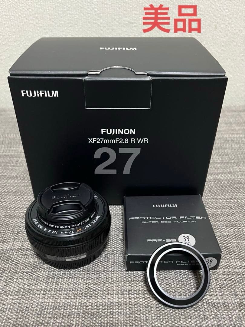富士フィルム　XF27mmF2.8 R WR レンズ　美品