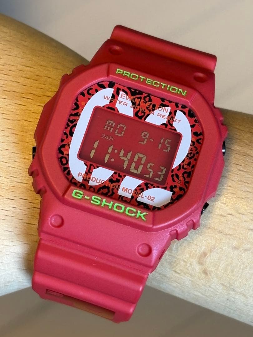 コラボ/G-SHOCK/時計/DW-5600/エヴァンゲリオン/弐号機/アスカ