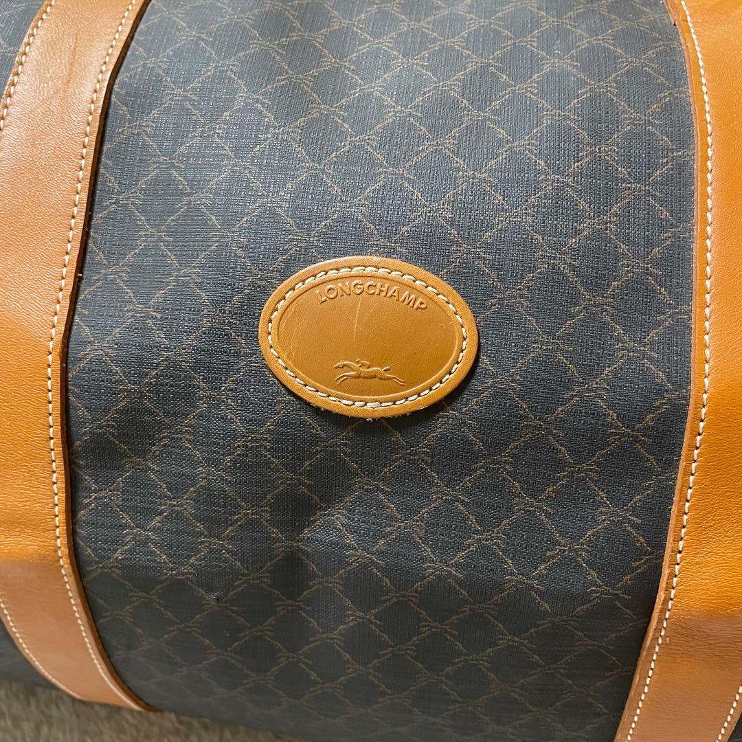 LONGCHAMP ロンシャン ボストンバッグ トラベルバッグ 総柄 2way