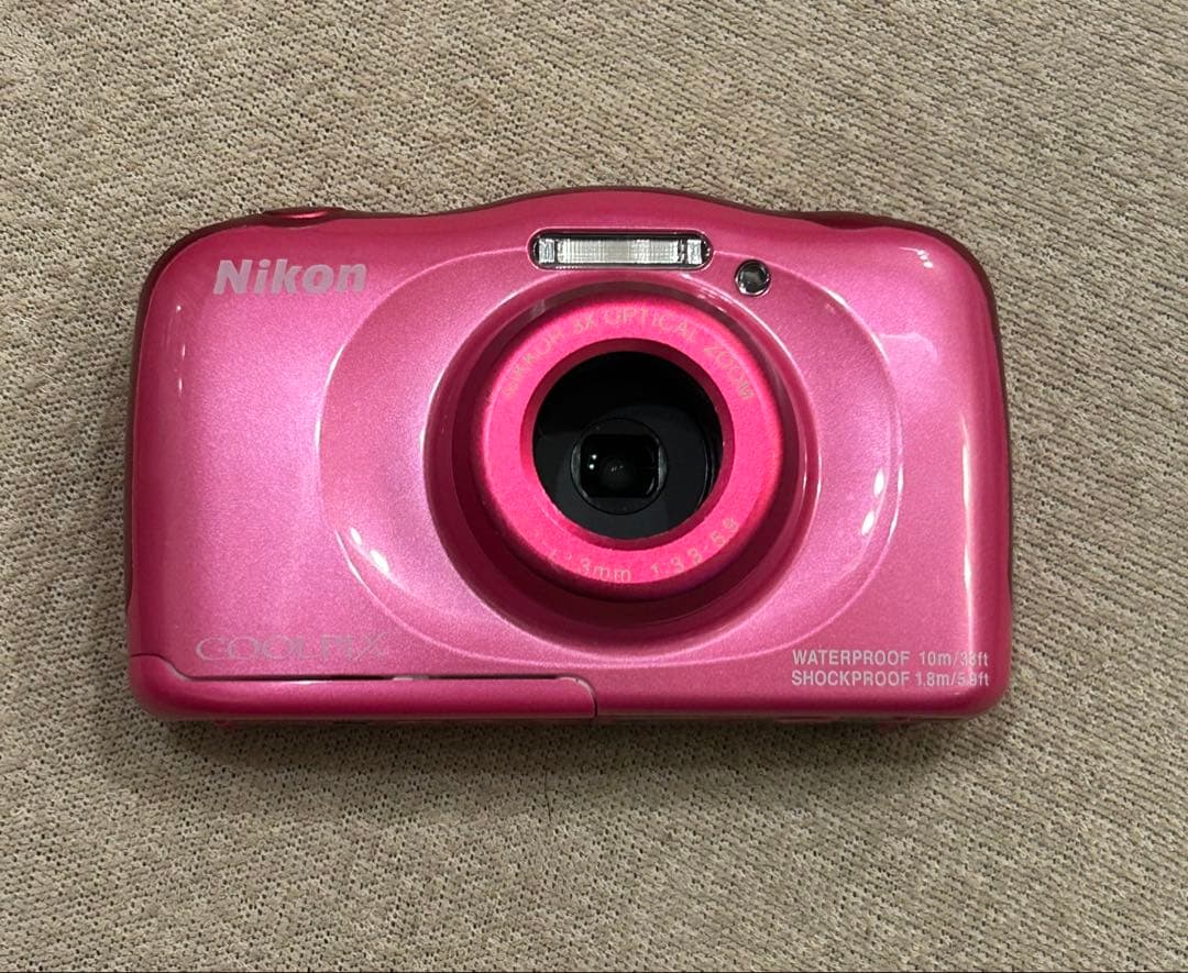 【Nikon COOLPIX W100 ピンク 防水カメラ 】
