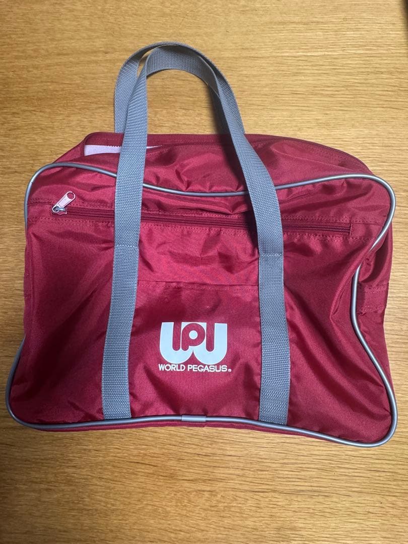 旧 ワッぺ赤 ワールドペガサス スクールバッグ スクバ ワッぺ