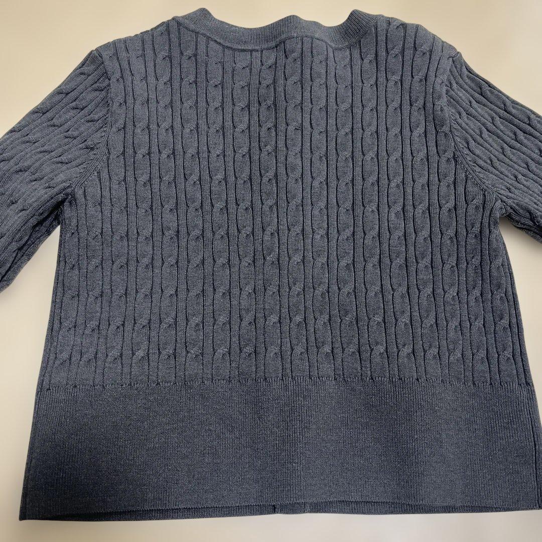 anuans リトルケーブルニットカーデガン