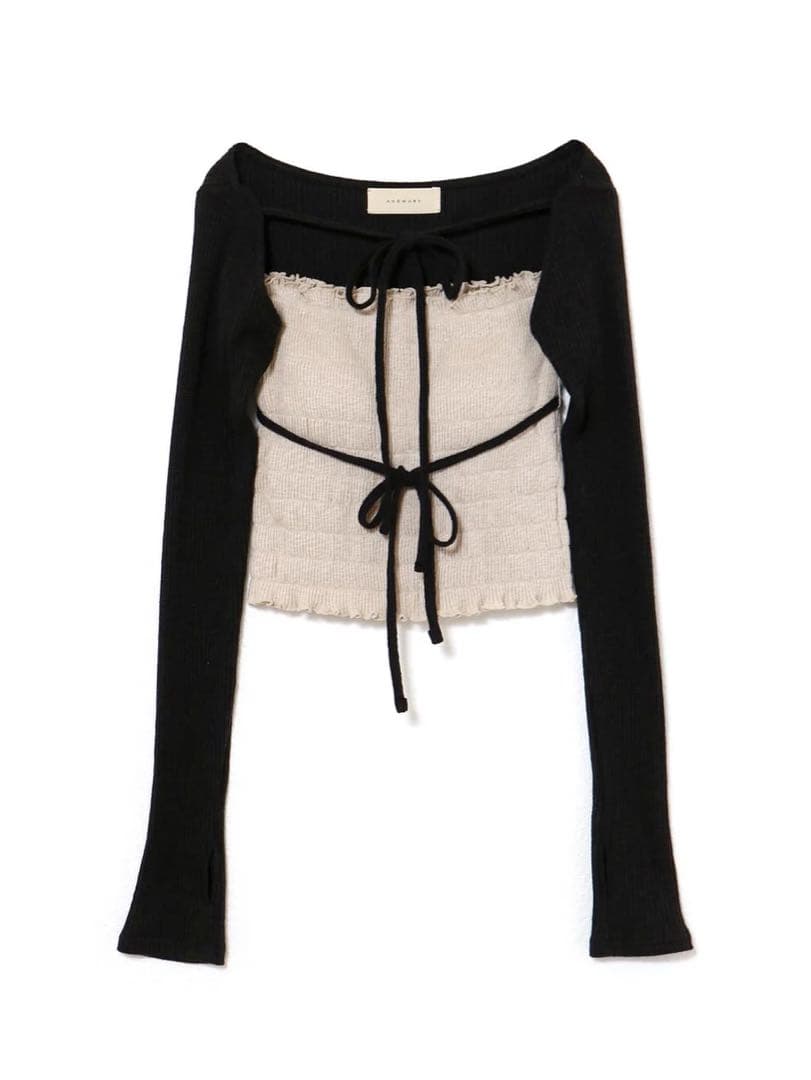 【公式SOLD】andmary アンドマリー　Mei shirring tops