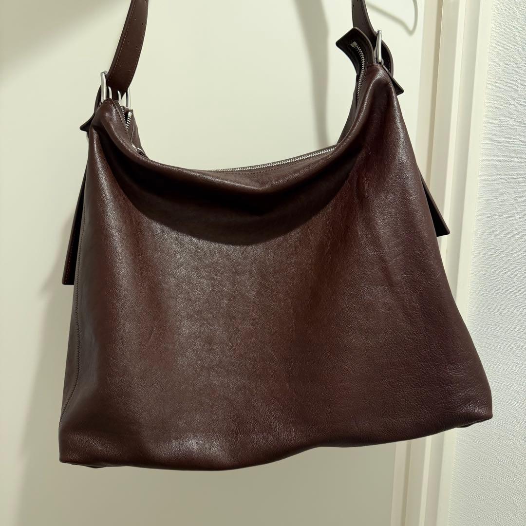 LEMAIRE BELTED HOBO BAG 　ダークブラウン