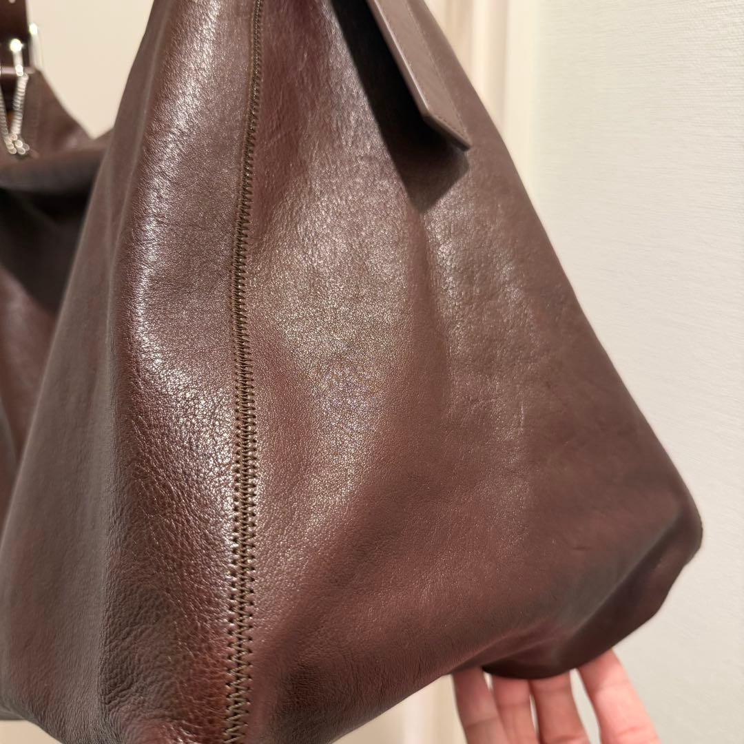 LEMAIRE BELTED HOBO BAG 　ダークブラウン