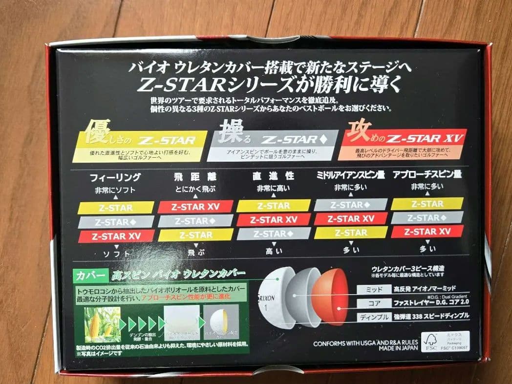 qriyasui SRIXON Z-STAR XV 2ダース 新品 未使用