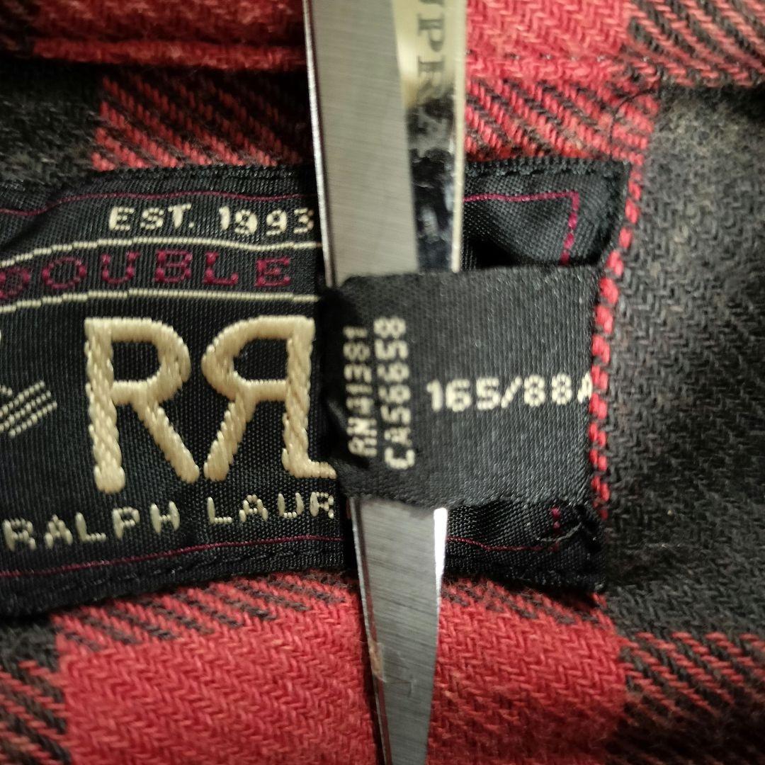 希少XSベッカム着用RRLダブルアールエル バッファローチェック ネルシャツ