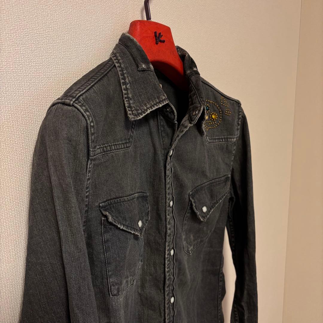 【希少】REMI RELIEF レミレリーフ ウエスタンシャツ　デニムシャツ