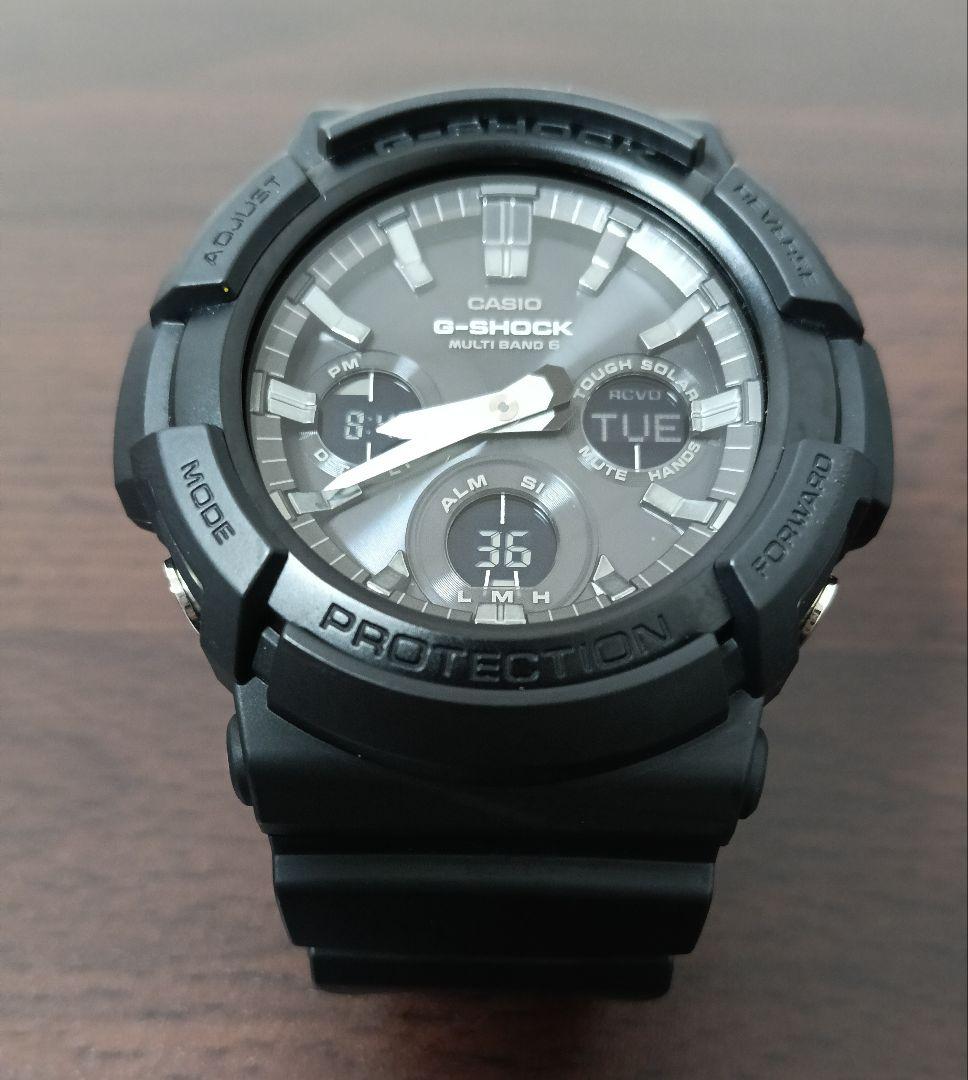 【未使用に近い】ジーショック 電波ソーラー 限定モデル オールブラック 99