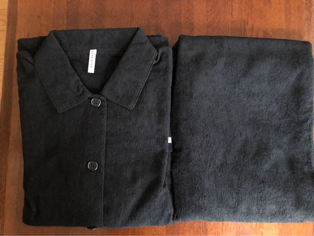 今治タオル idee zora ☆イデゾラ レディースパジャマ 長袖 ブラック