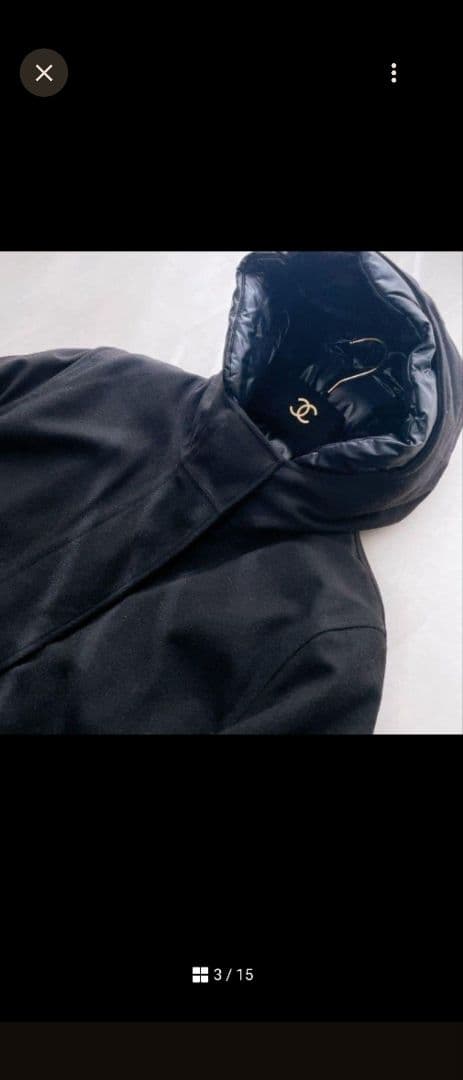 わ*あ様 【極美品】 AIGLE ブラック ロングウールジャケット 38サイズ