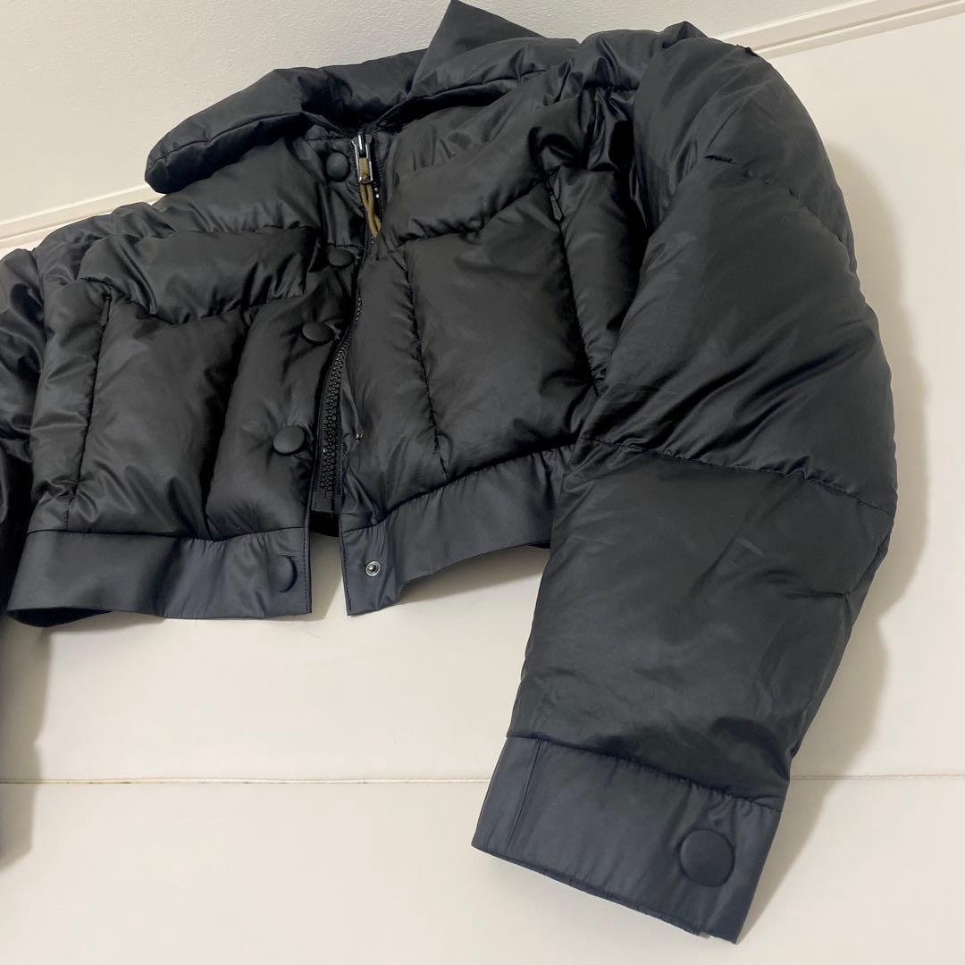 美品　タトラス　ダウンジャケット　2way ショート丈　ドローコード　黒　01