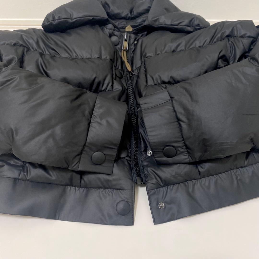 美品　タトラス　ダウンジャケット　2way ショート丈　ドローコード　黒　01