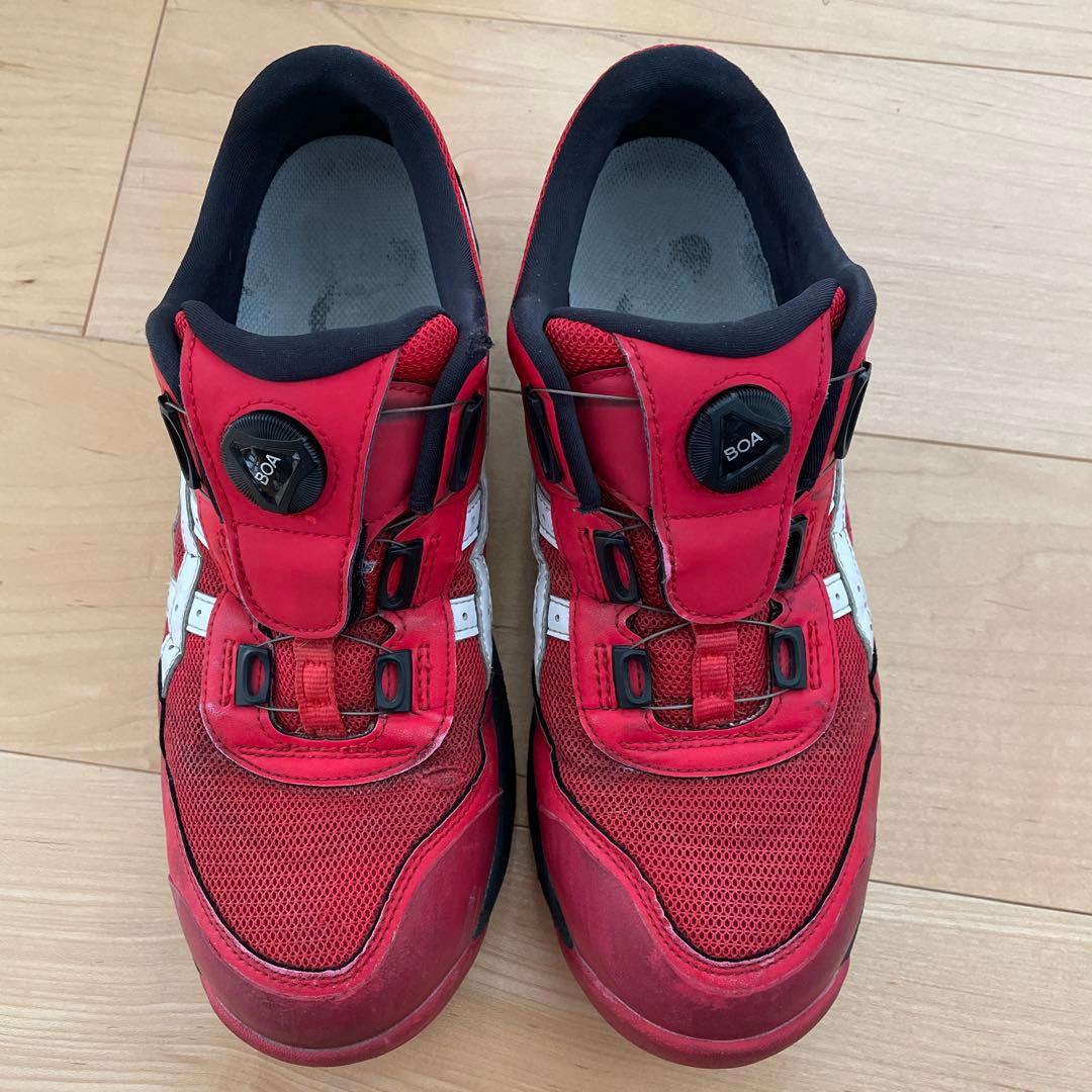 安全靴 CP209 BOA asics アシックス 27cm レッド