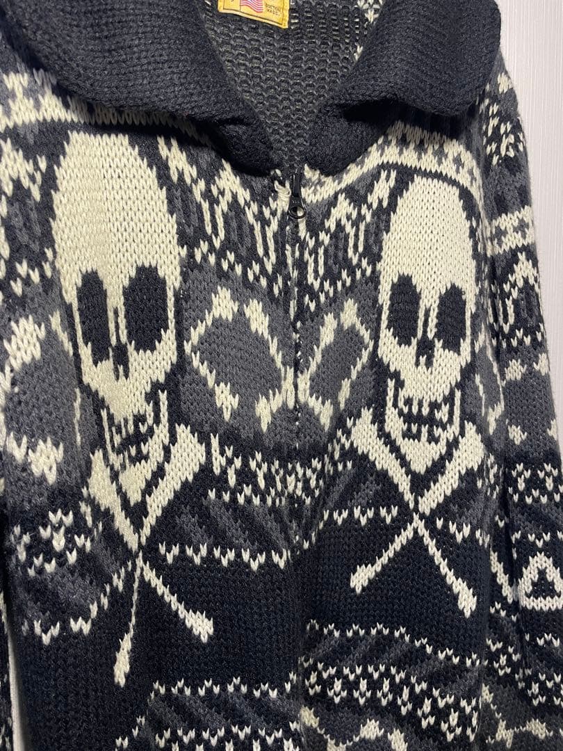 VANSON スカルニットセーター