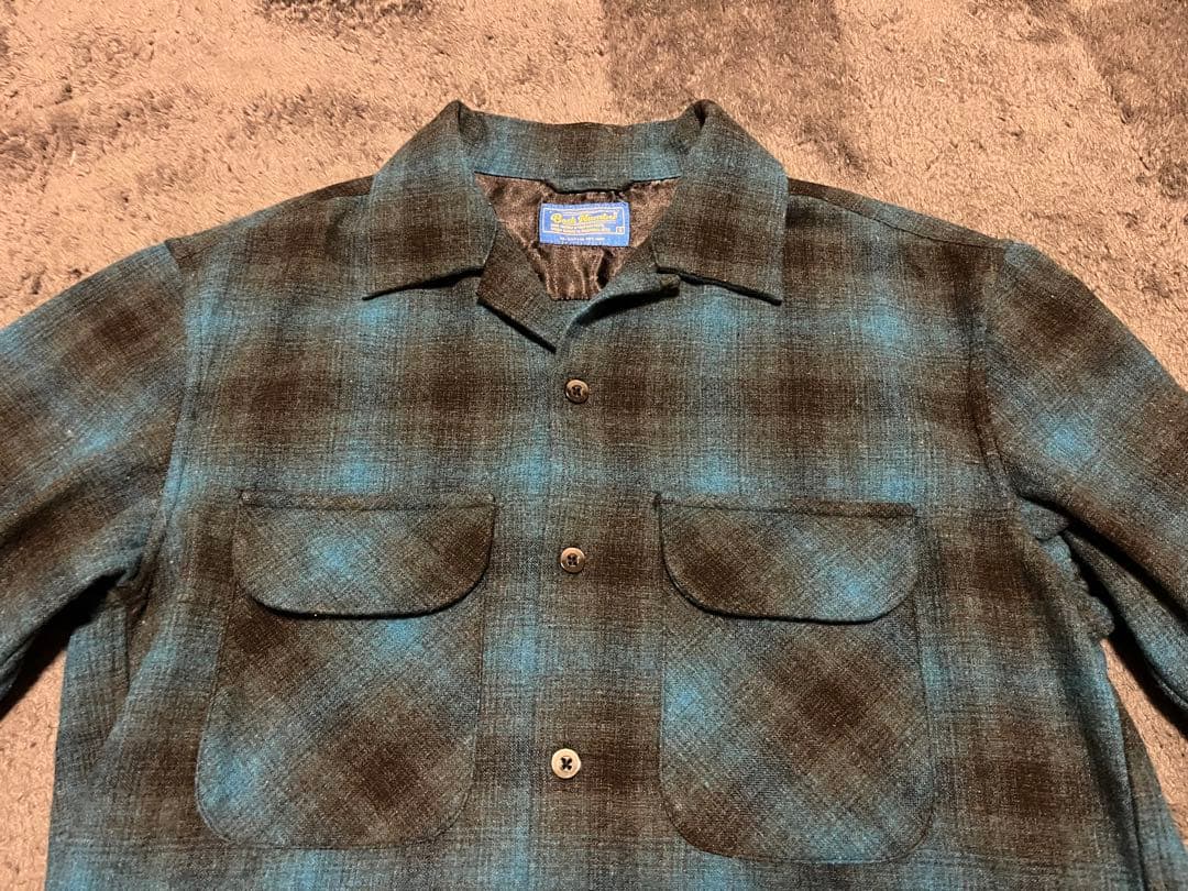 バックナンバー　ウールミックスオープンカラーシャツボードシャツPENDLETON