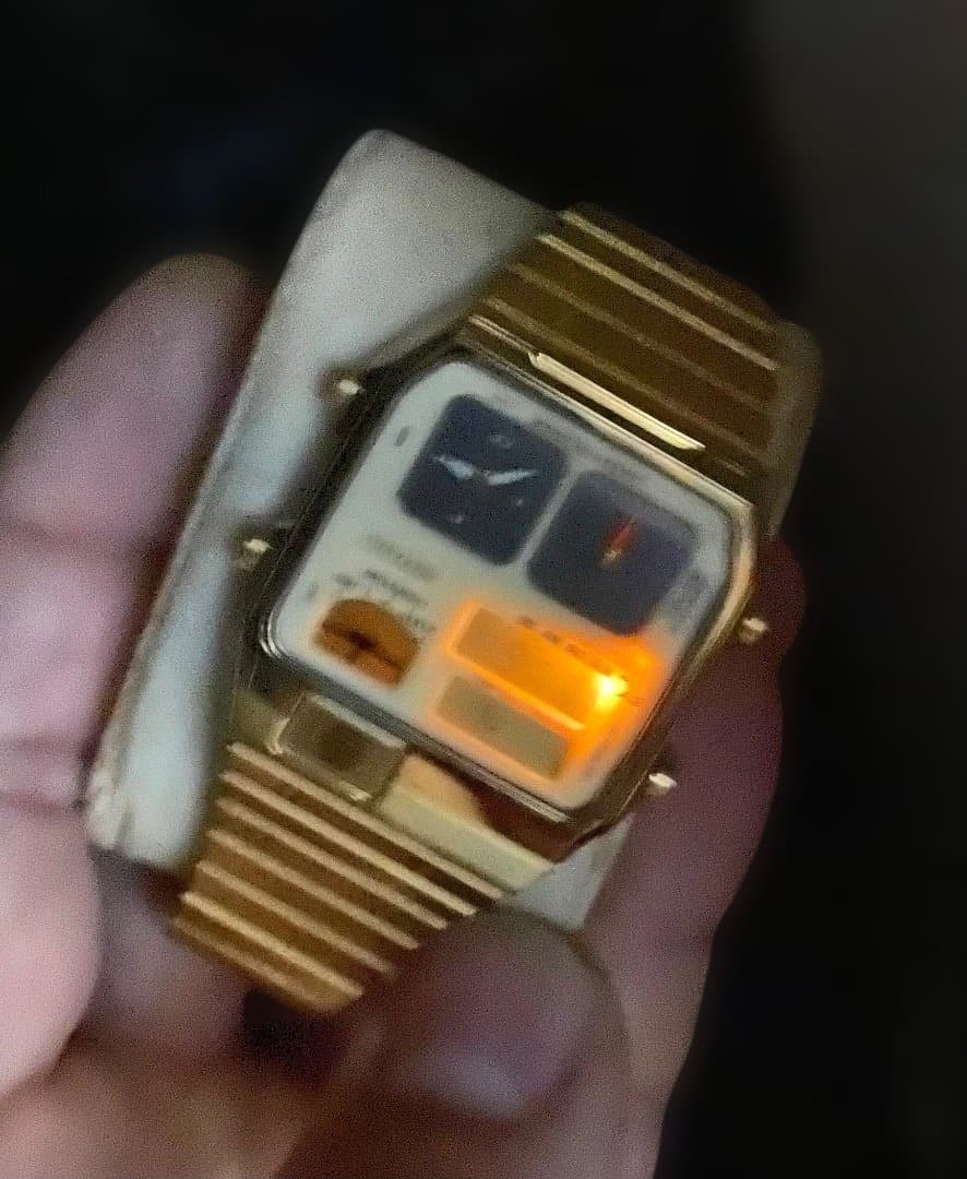 CITIZEN ANA-DIGI TEMP ゴールド 美品