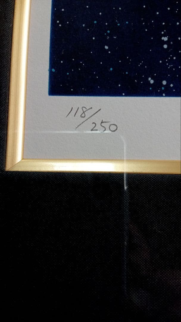 新品☆松本零士☆宇宙戦艦ヤマトシルクスクリーンテレサの祈り。118/250