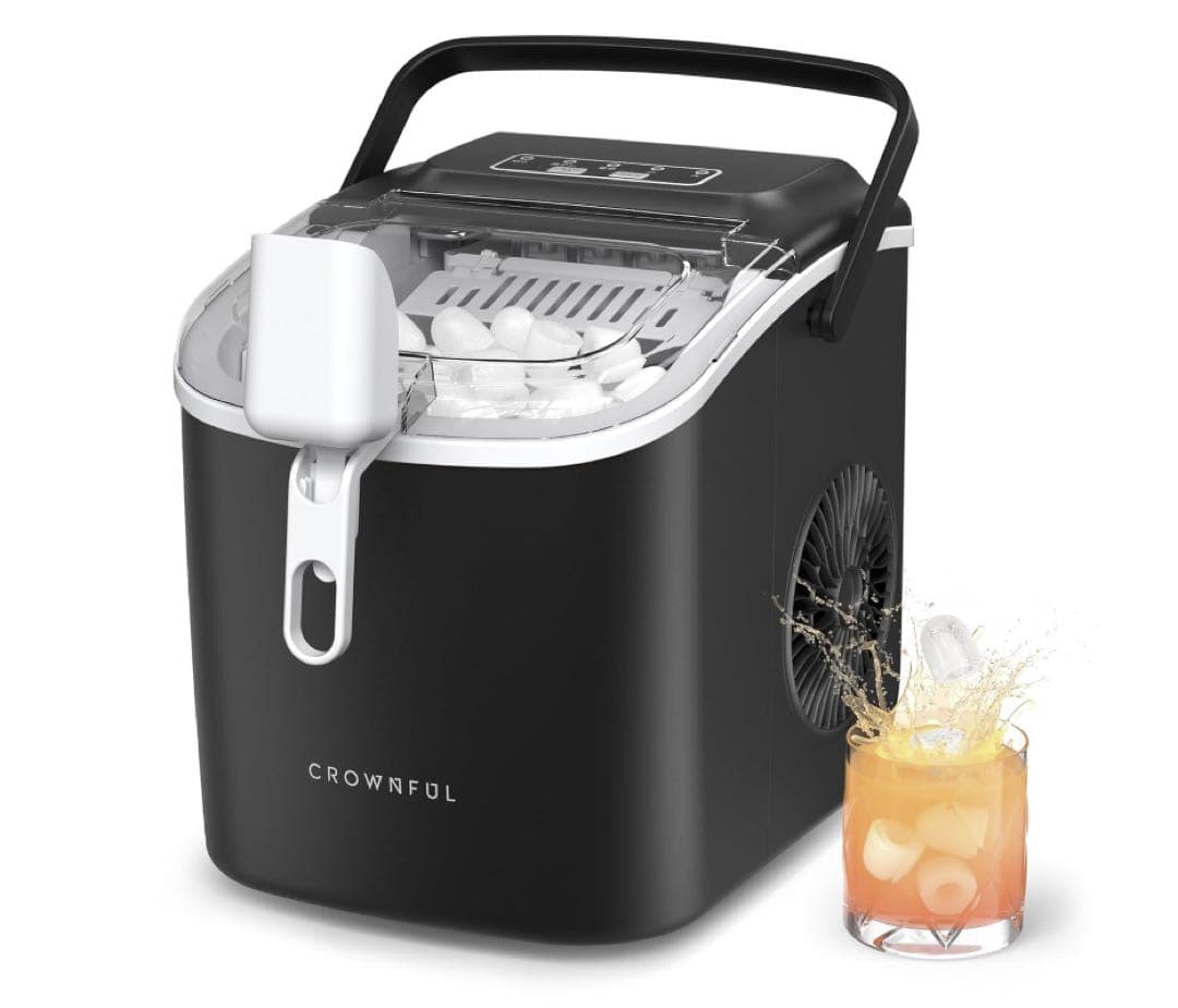 CROWNFUL 製氷機 家庭用 【高速製氷 自動洗浄機能 】
