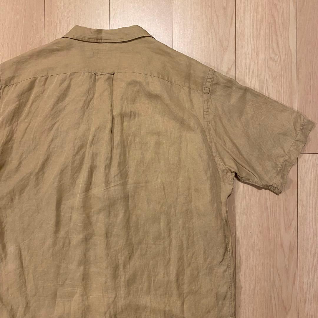 [希少] 90s Ralph Lauren 開襟シャツ シルク リネン