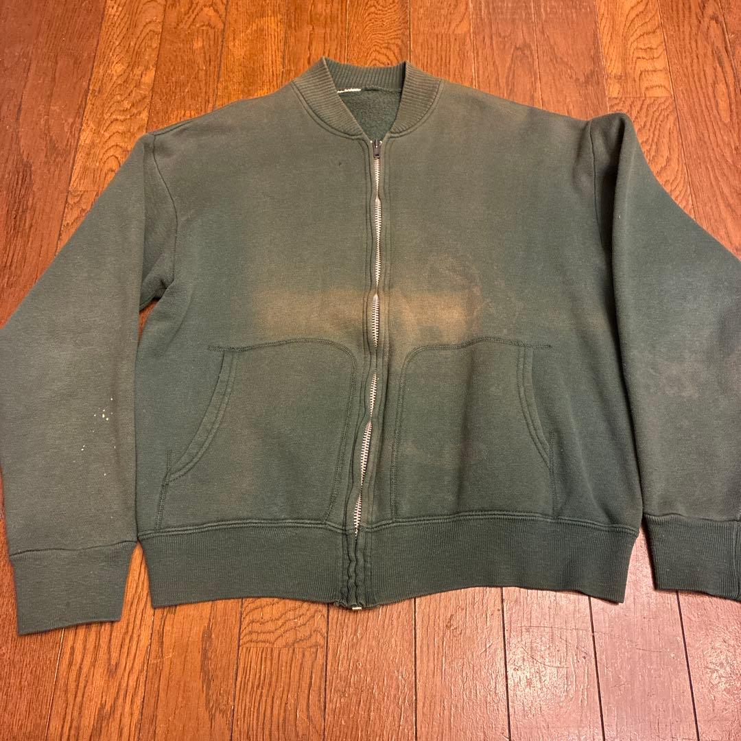 50s 60s ジップ スウェット セパポケ フェード vintage USA製