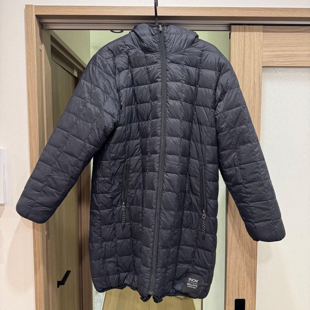 タイオン　別注ボア×ダウンフードコート(リバーシブル)