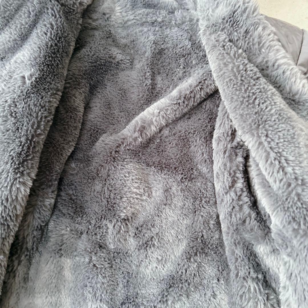 美品✨セーブザダック　リバーシブル　コート　軽量　洗える◎ ネイビー　XL相当