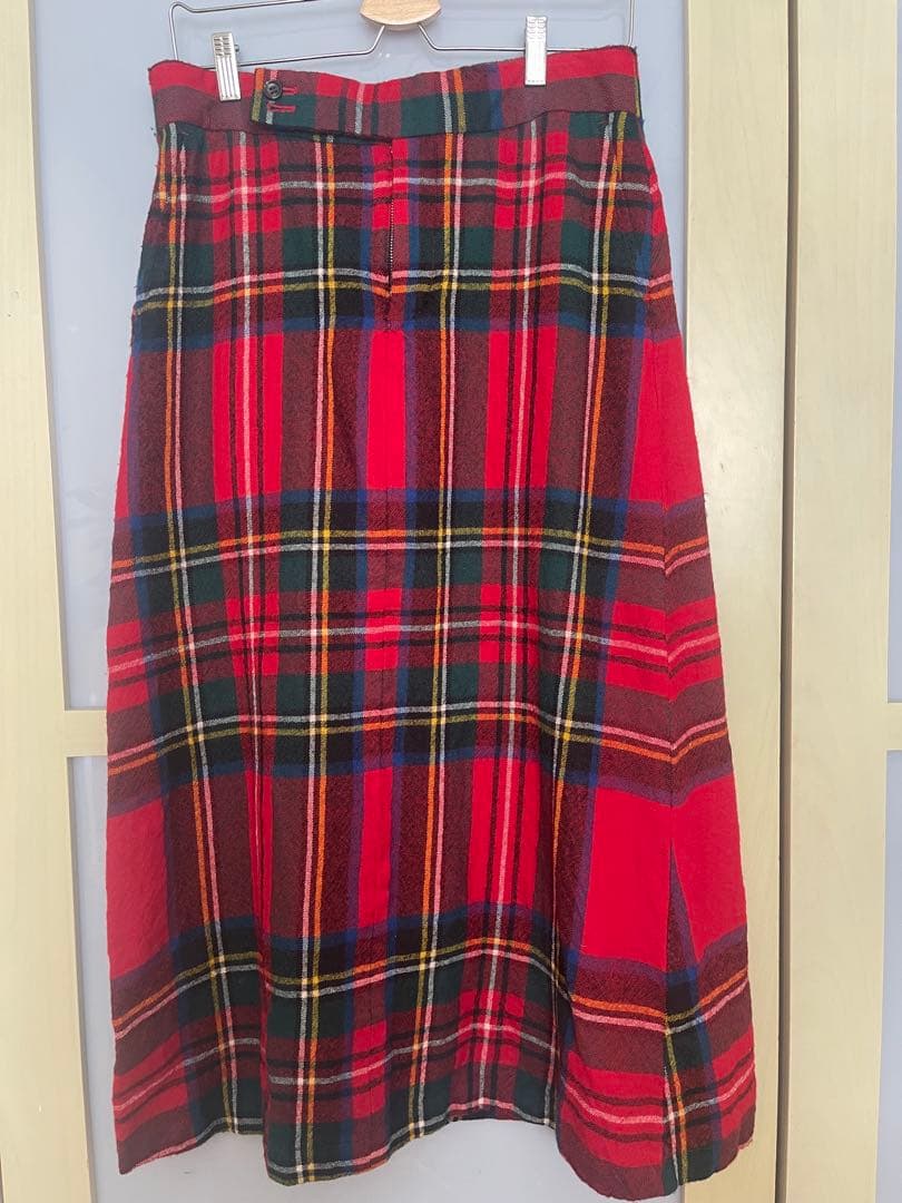 コムデギャルソン ☆赤チェックスカート