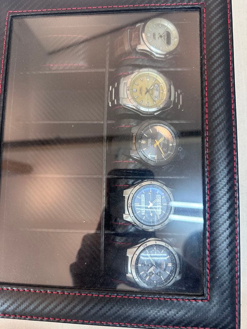 カシオ CASIO 電波ソーラー他時計セット 稼働品 良品 5本 アナデジ