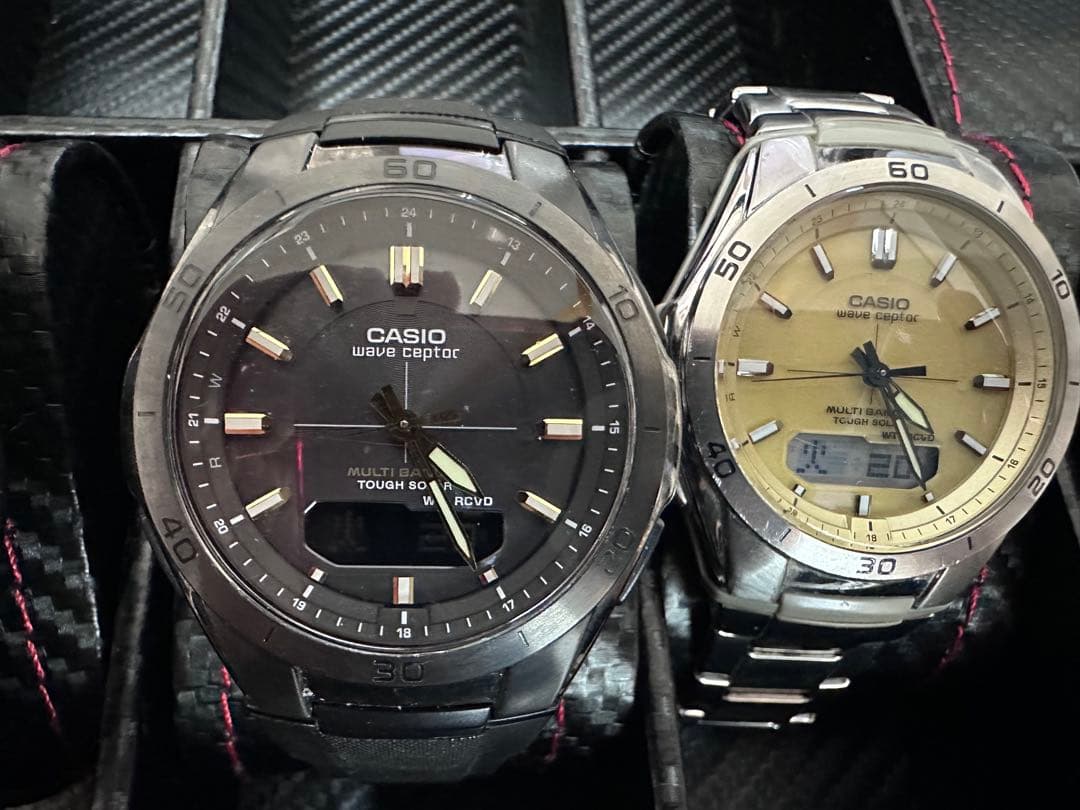 カシオ CASIO 電波ソーラー他時計セット 稼働品 良品 5本 アナデジ