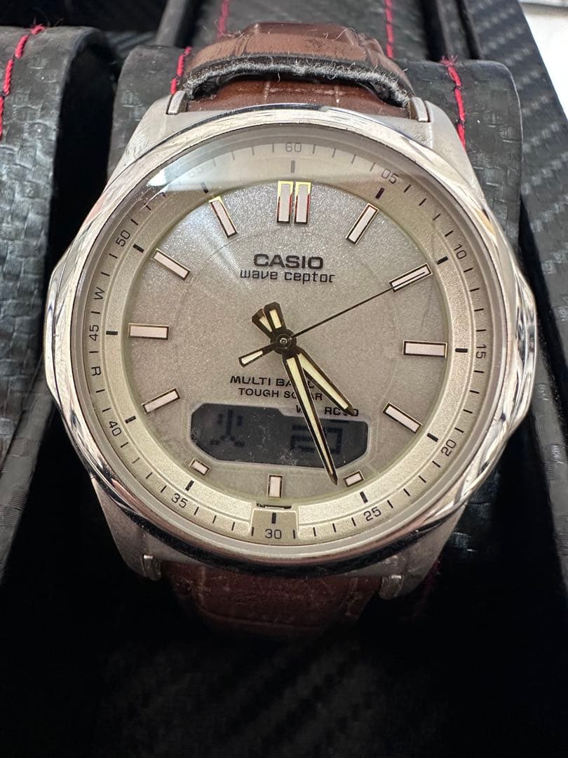 カシオ CASIO 電波ソーラー他時計セット 稼働品 良品 5本 アナデジ