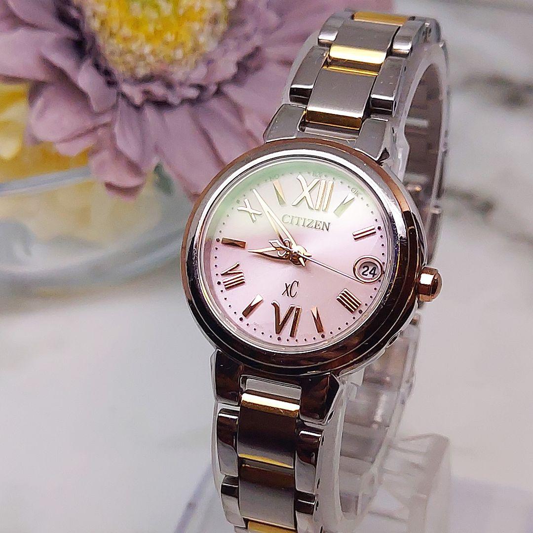 【美品・稼働品】CITIZEN XC クロスシー エコドライブ電波時計