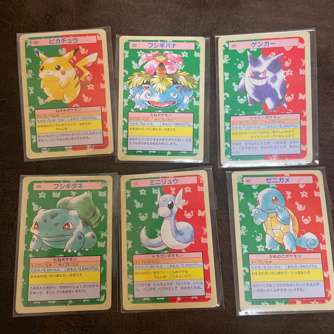 トップサン (ピカチュウ、フシギバナ、ゲンガー、フシギダネ、ミニリュウ、ゼニガメ