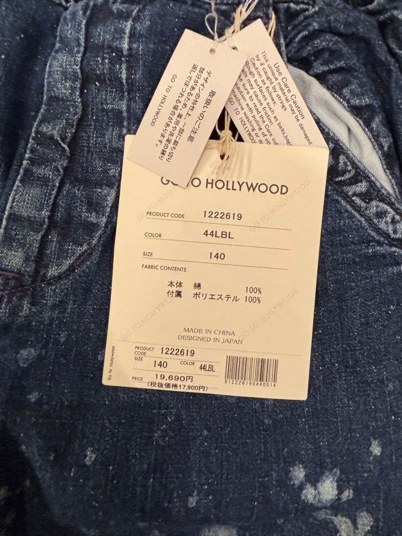 新品未使用 gotohollywood レース デニム 140