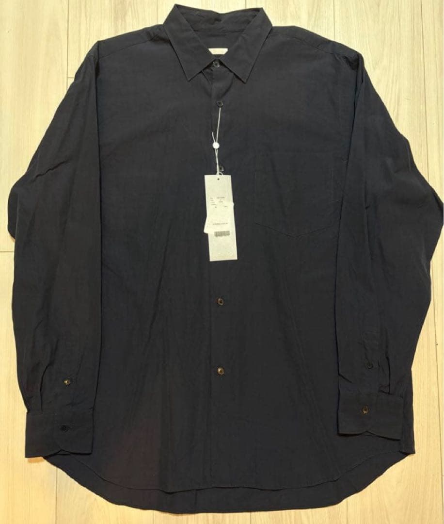 碑文谷　新品未使用19aw 旧型コモリシャツ ネイビー Q03-02001